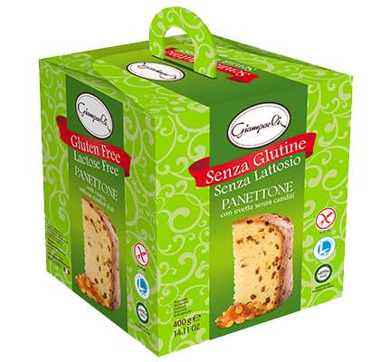 panettone uvetta senza glutine senza lattosio Giampaoli Dolciaria