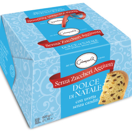 PANETTONE (Dolce di Natale) con uvetta SENZA ZUCCHERI AGGIUNTI Giampaoli
